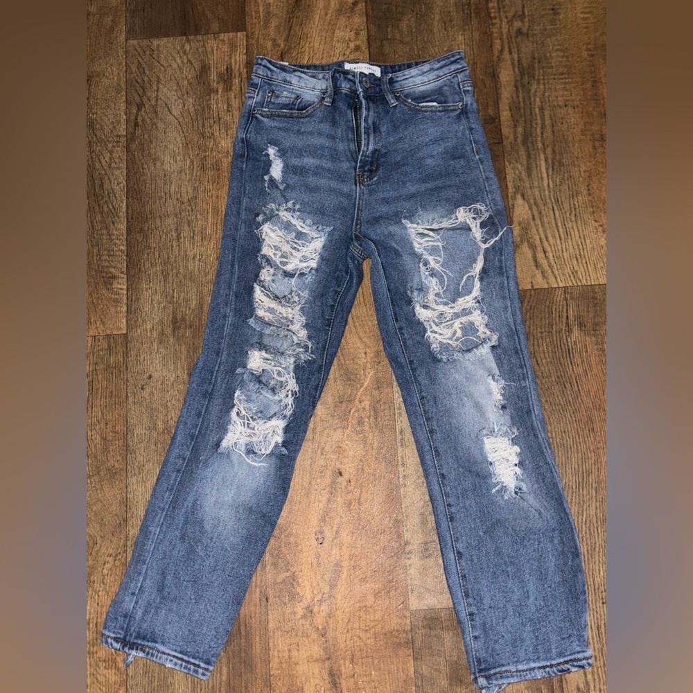 Ripped mom jeans